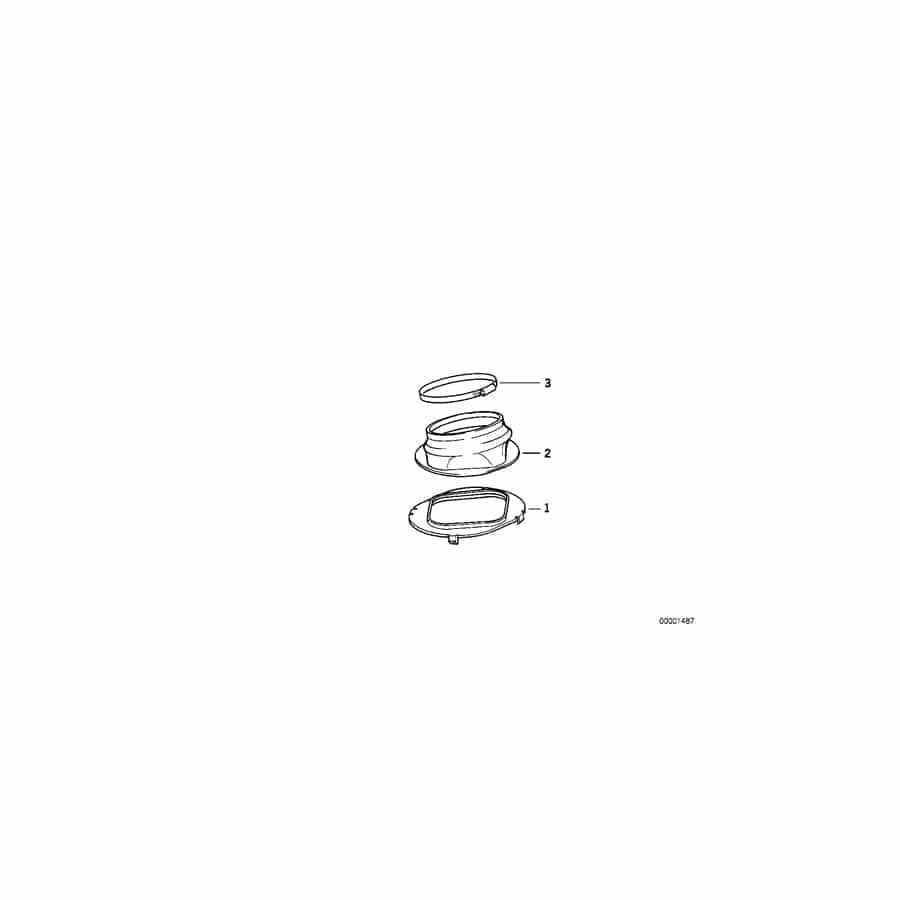 Genuine BMW 12311731384 E32 Rubber Boot (Inc. 750i, 750iL & 750iLS)
