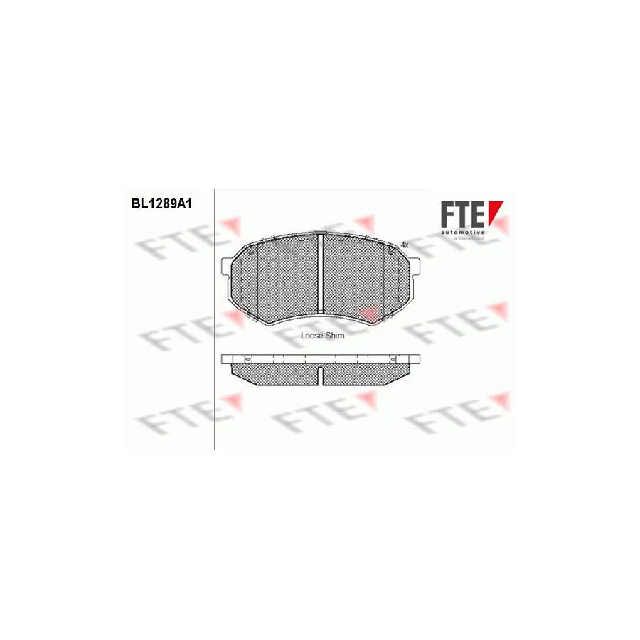 FTE Bl1289A1 Brake Pad Set