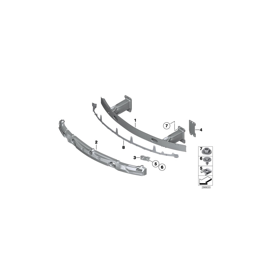 Genuine BMW 51647233750 E89 Spacer Plate 2,0MM (Inc. Z4 18i, Z4 35i & Z4 20i)
