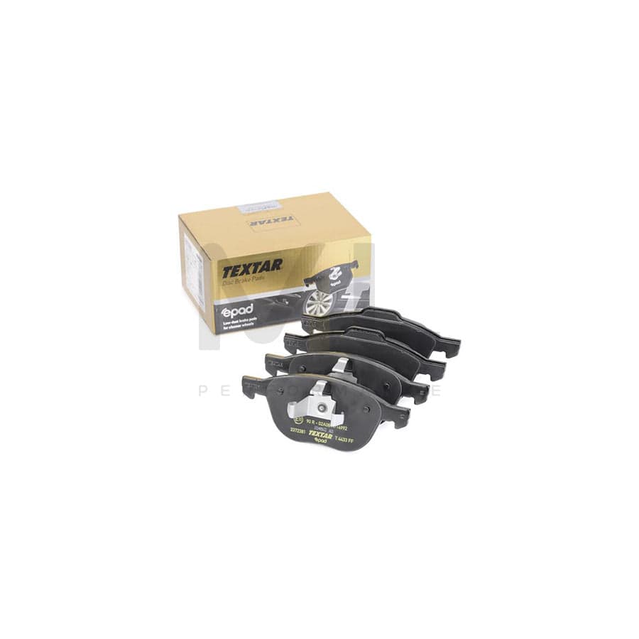 TEXTAR 2372381 Brake pad set epad, not prepared for wear indicator