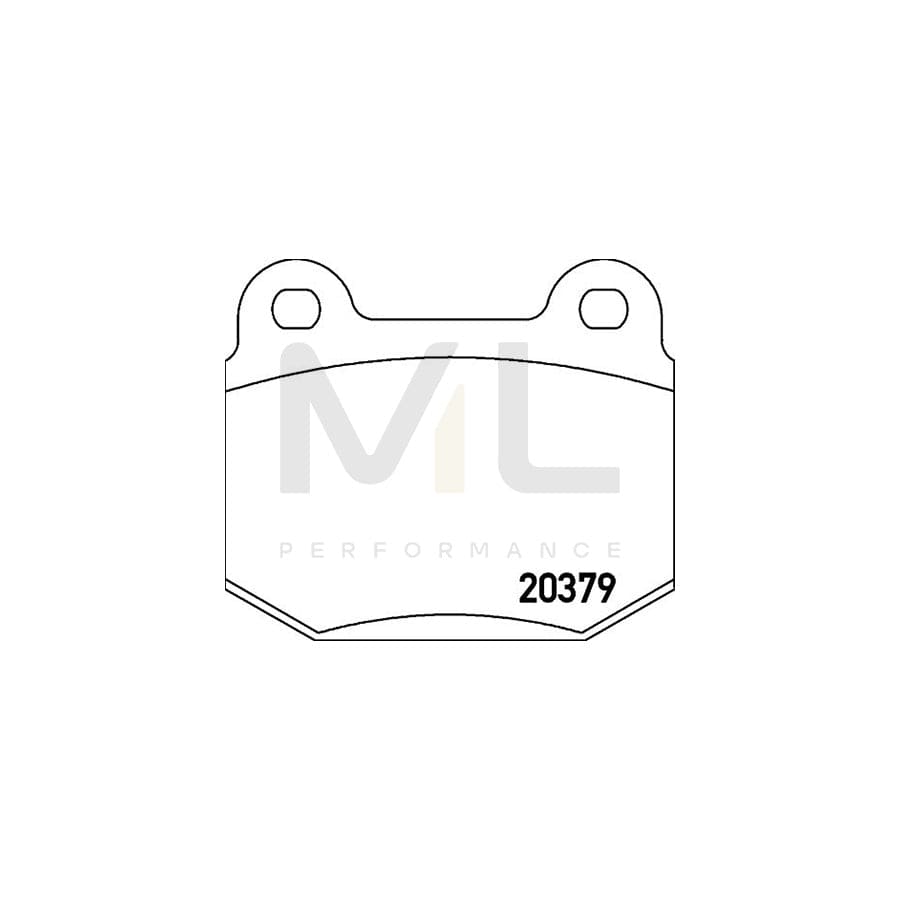 TEXTAR 2037901 Brake pad set with integrated wear warning contact