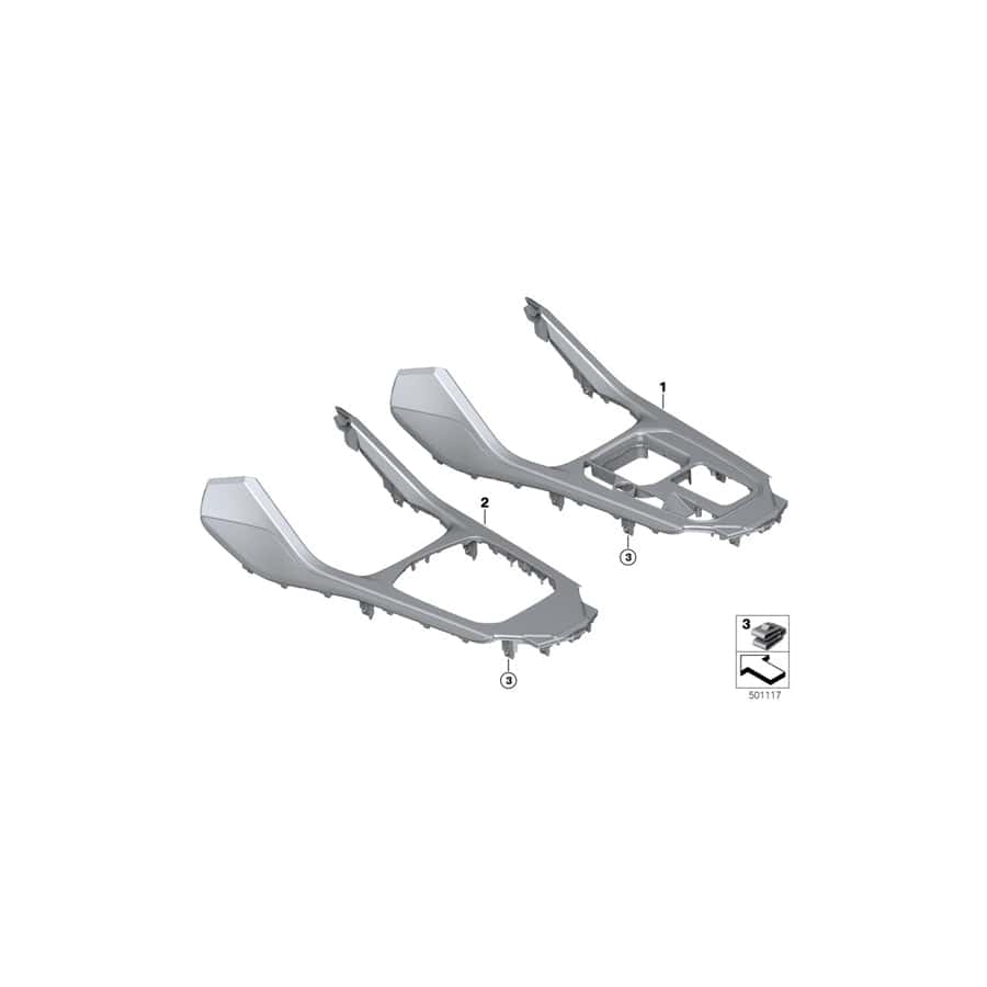 Genuine BMW 07149418607 F40 F44 Mounting Clip (Inc. 228iX, 220d & 118i)