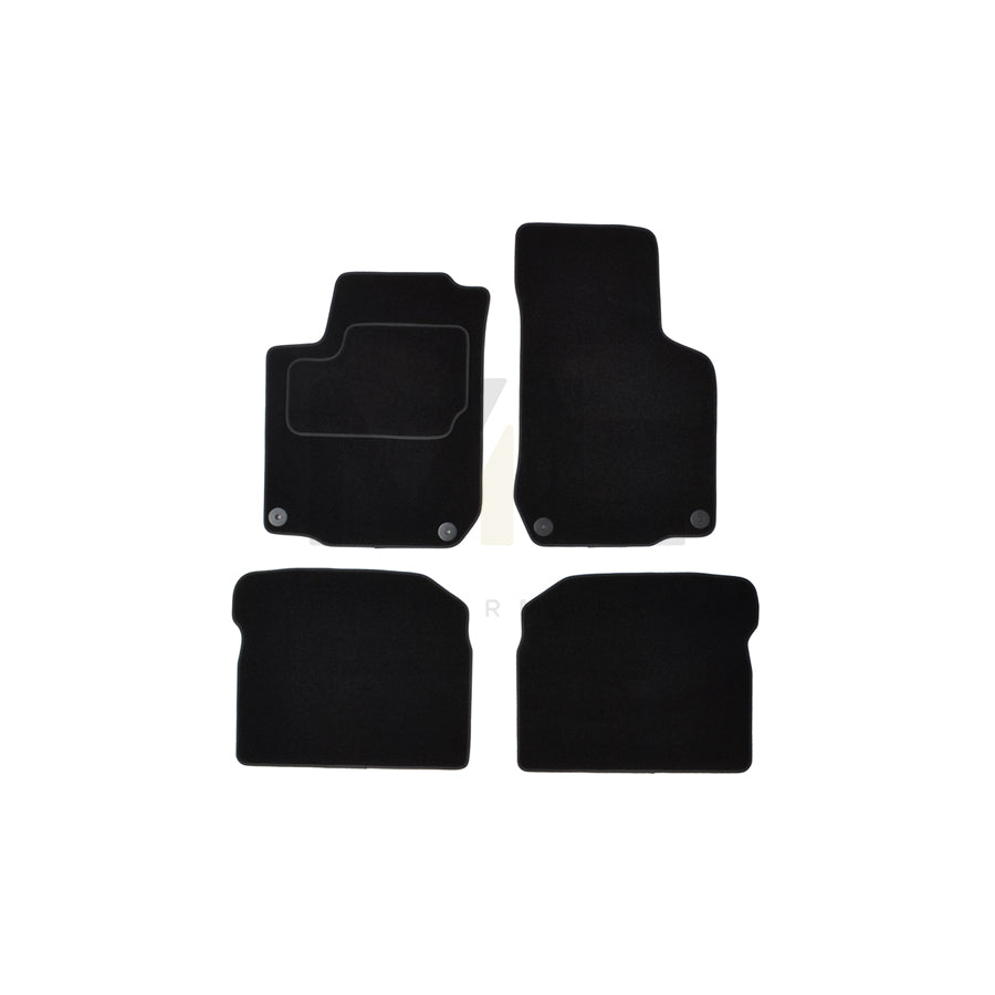 CUSTOPOL Tailored VW180C Floor mat set for VW Golf IV Variant (1J5) Textile, Front and Rear, Quantity: 4, Black