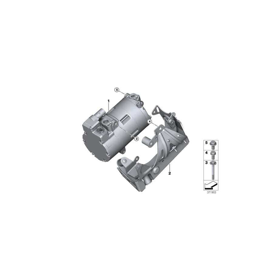 Genuine BMW Mini 07149382927 F56 Hex Bolt M6X80 8.8 ZNS3 (Inc. Cooper SE & i8)