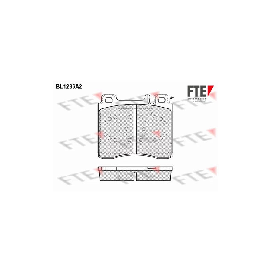 FTE Bl1286A2 Brake Pad Set Suitable for Mercedes-Benz S-Class