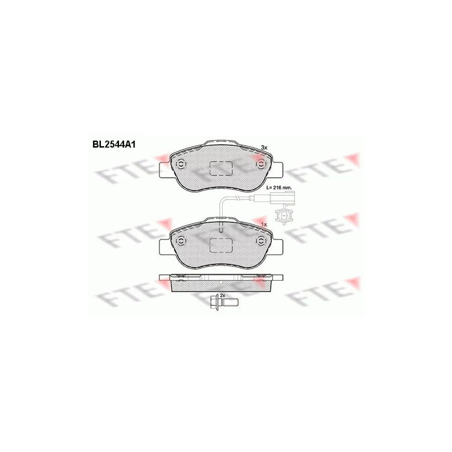 FTE 9010795 Brake Pad Set