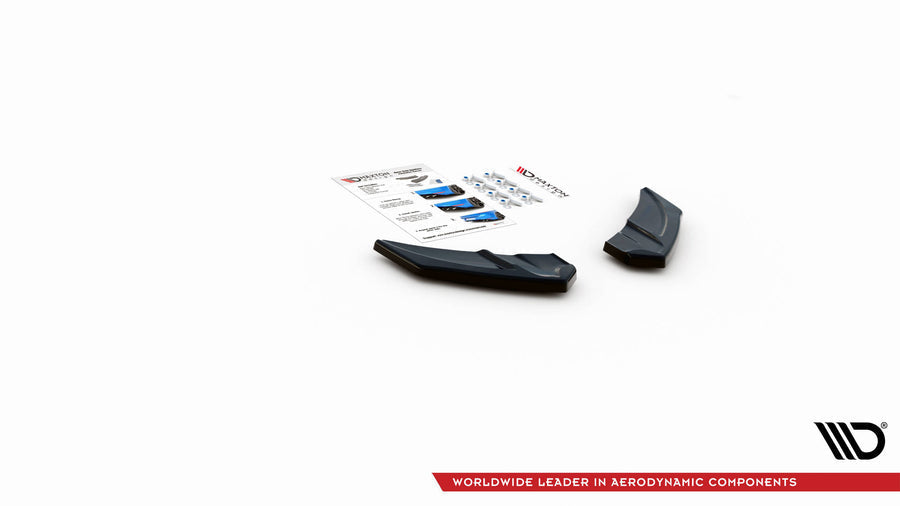 Maxton Design Volkswagen Golf R MK7 Rear Side Splitters V.3