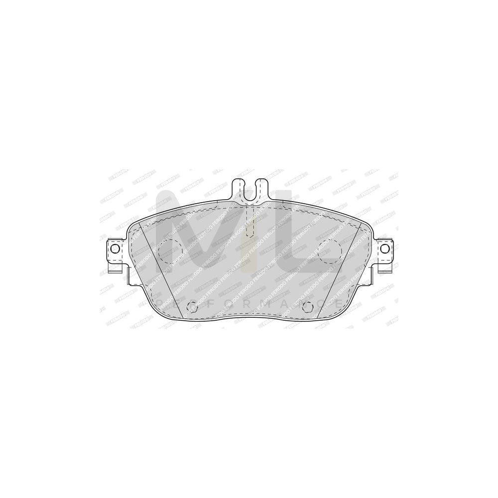 Ferodo Premier FDB4245 Brake Pad Set Prepared for Wear Indicator, With Accessories