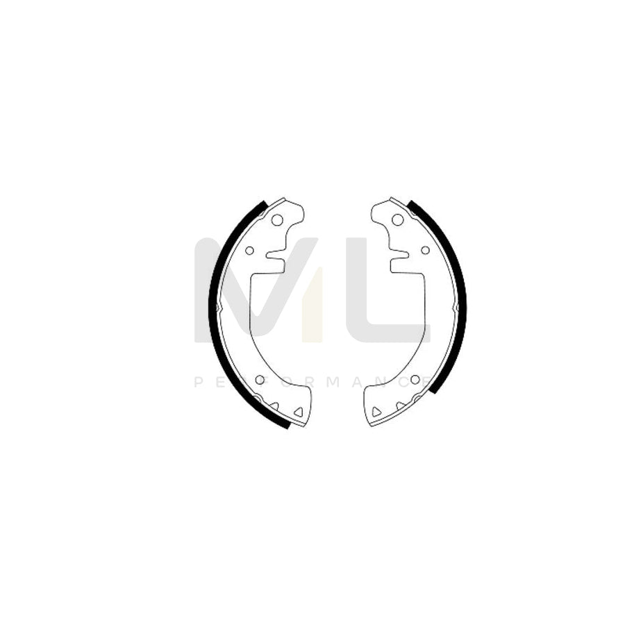 TEXTAR 91003600 Brake Shoe Set without handbrake lever