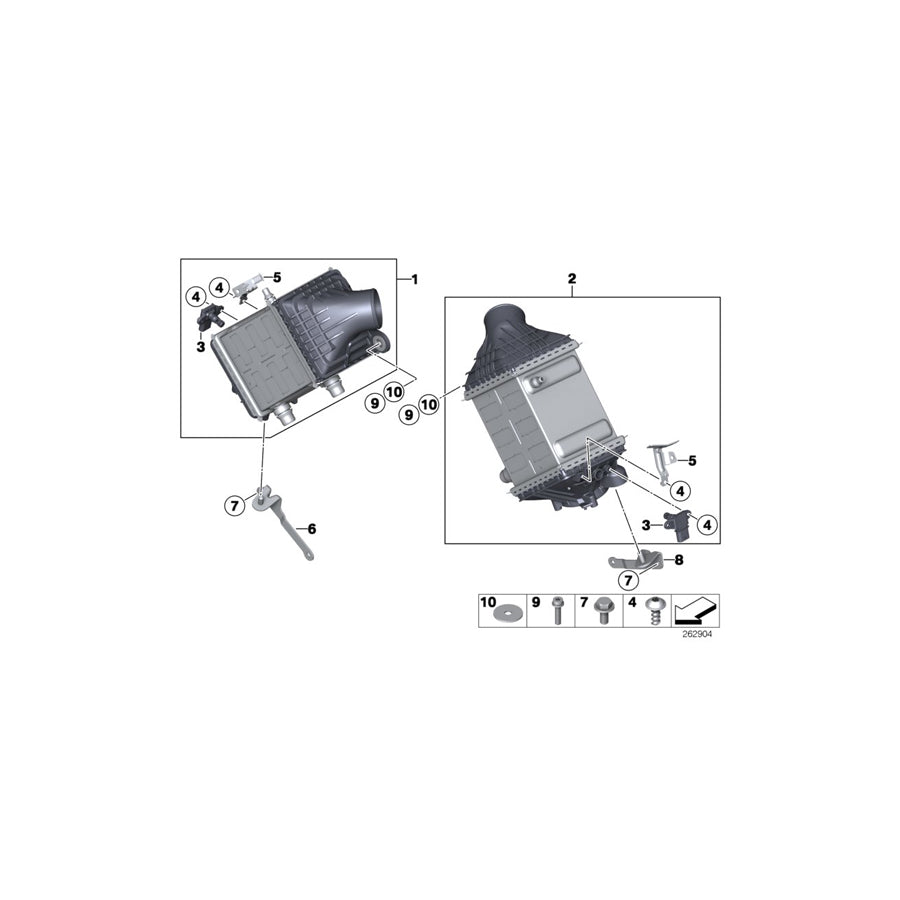 Genuine BMW 17517843123 F10 F12 F13 Charge-Air Cooler 45143 (Inc. M5 & M6)