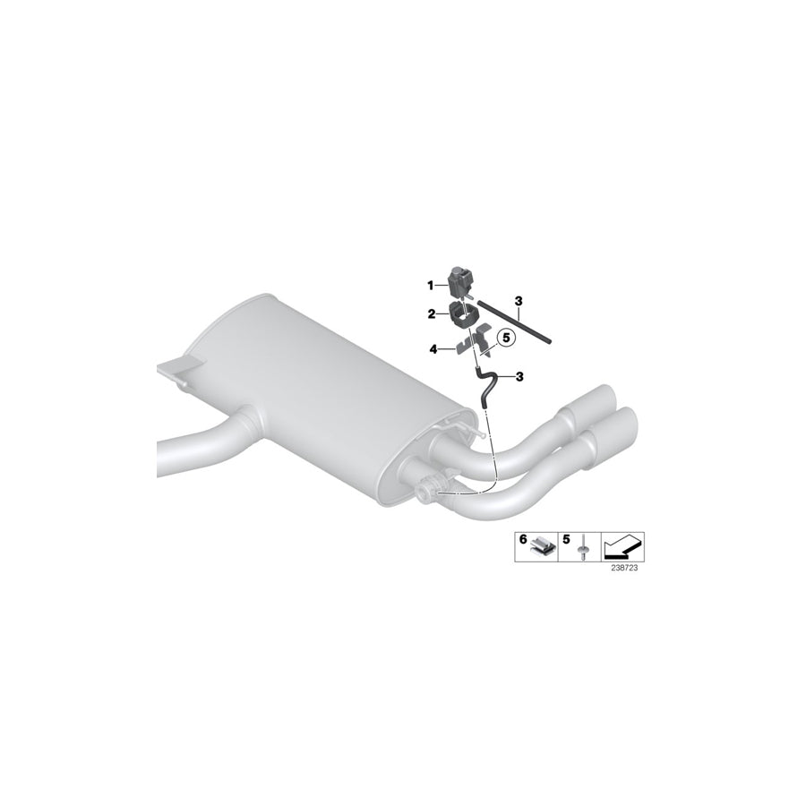 Genuine BMW 18307602869 F25 F26 Bracket For Electric Changeover Valve (Inc. X4 M40iX, X3 35iX & X4 28iX)