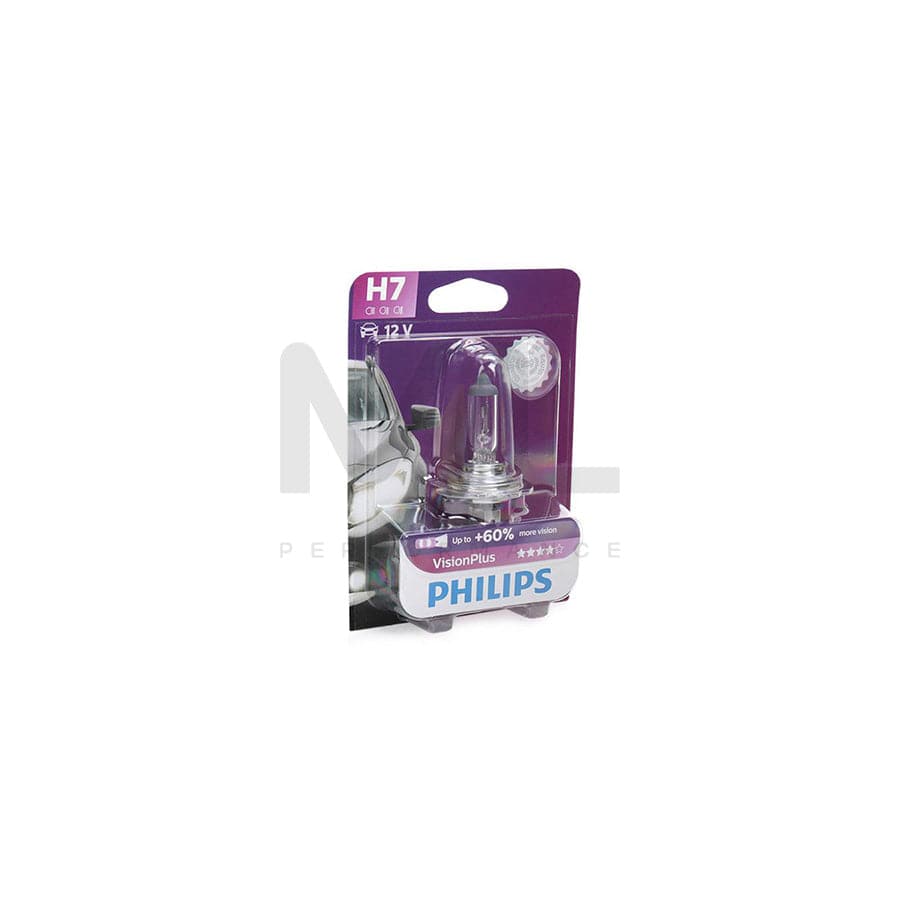PHILIPS VisionPlus 12972VPB1 Bulb, spotlight H7 12V 55W PX26d 3000K Halogen