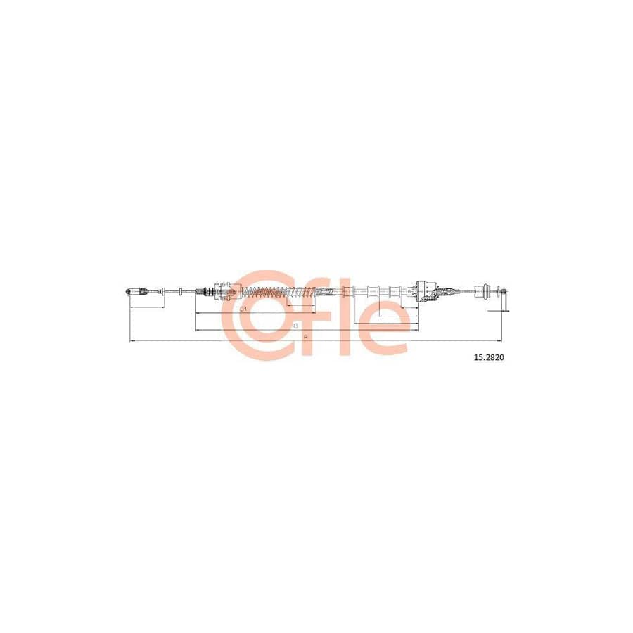 Cofle 15.2820 Clutch Cable for Saab 900