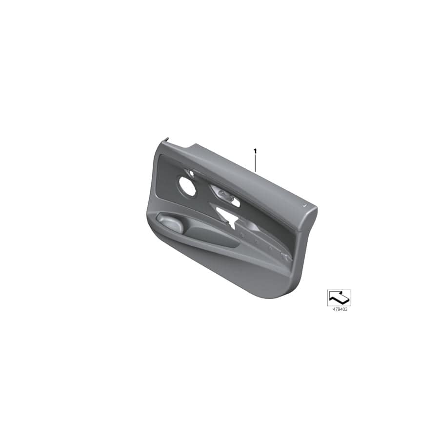 Genuine BMW 51417321249 F34 Door Panel, Leather, Front Left ROT/SCHWARZ (Inc. 330dX, 320iX & 330i)