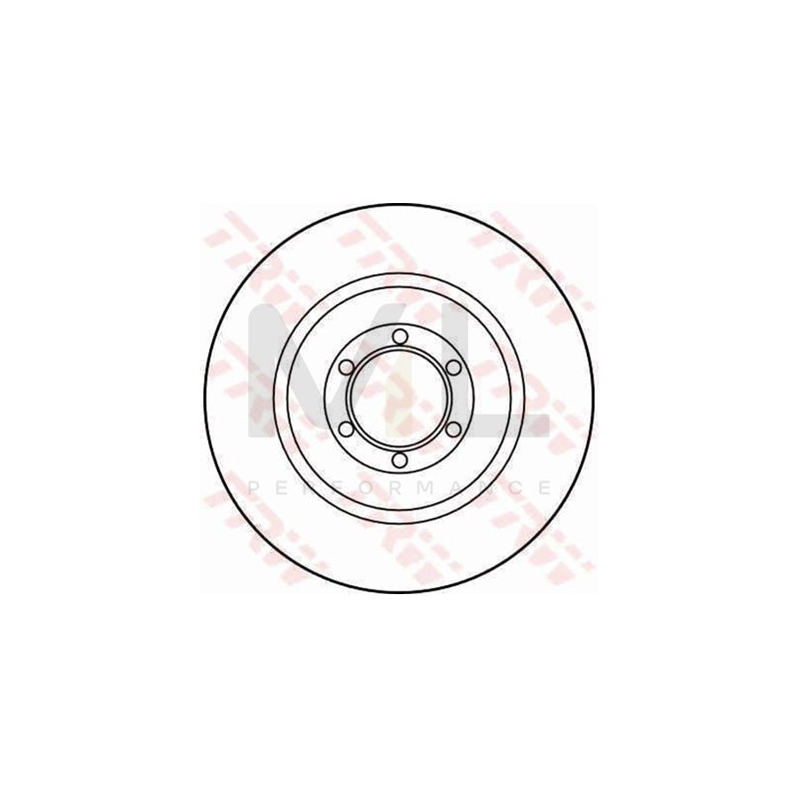 TRW DF1715 Brake Disc Solid - 1 piece