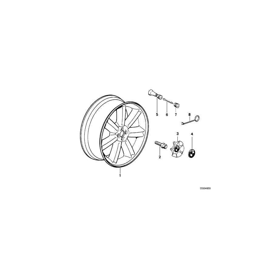 Genuine BMW 36132294029 Hub Cap (Inc. Z1)