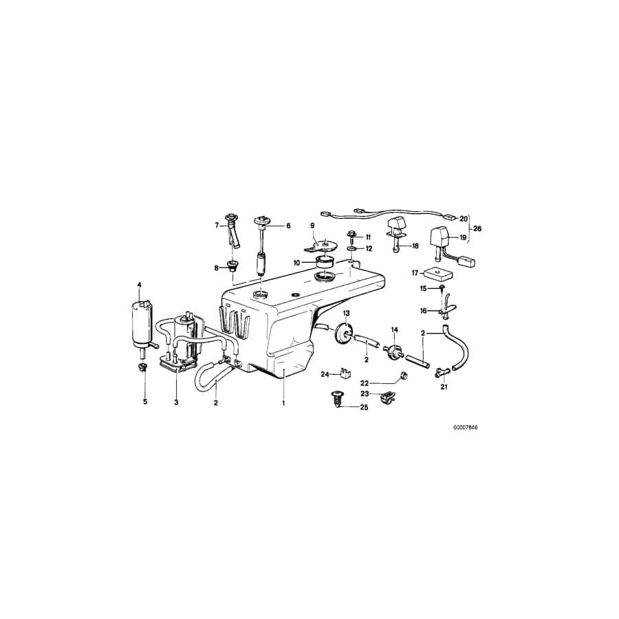 Genuine BMW 61661361990 E23 Spray Nozzle (Inc. 730, 733i & 728)