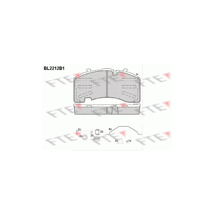 FTE Bl2212B1 Brake Pad Set