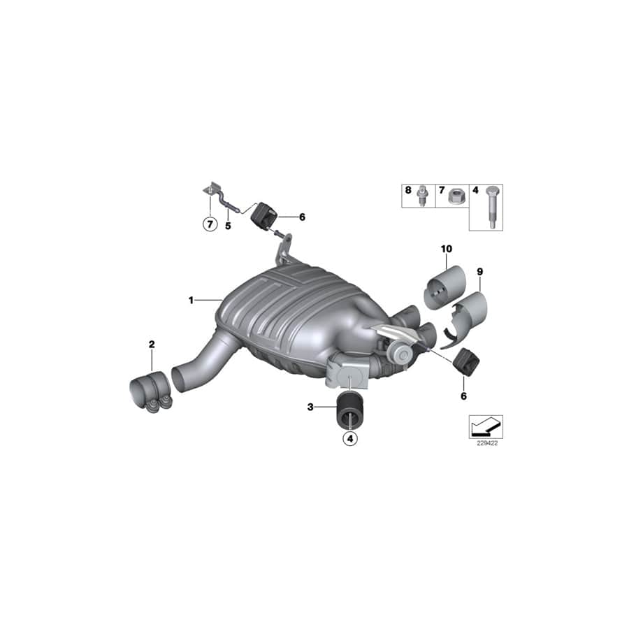 Genuine BMW 18207581120 E82 E88 E84 Holder (Inc. X1 16d, X1 18dX & 128i)