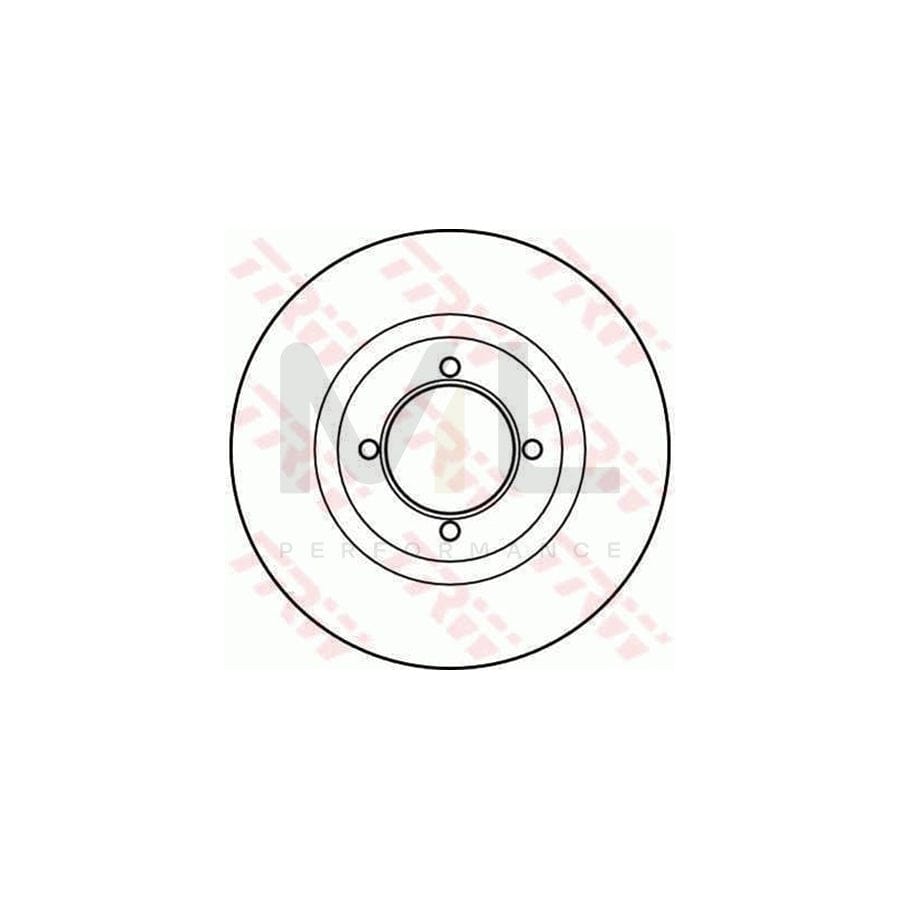 TRW DF2642 Brake Disc Vented - 1 piece