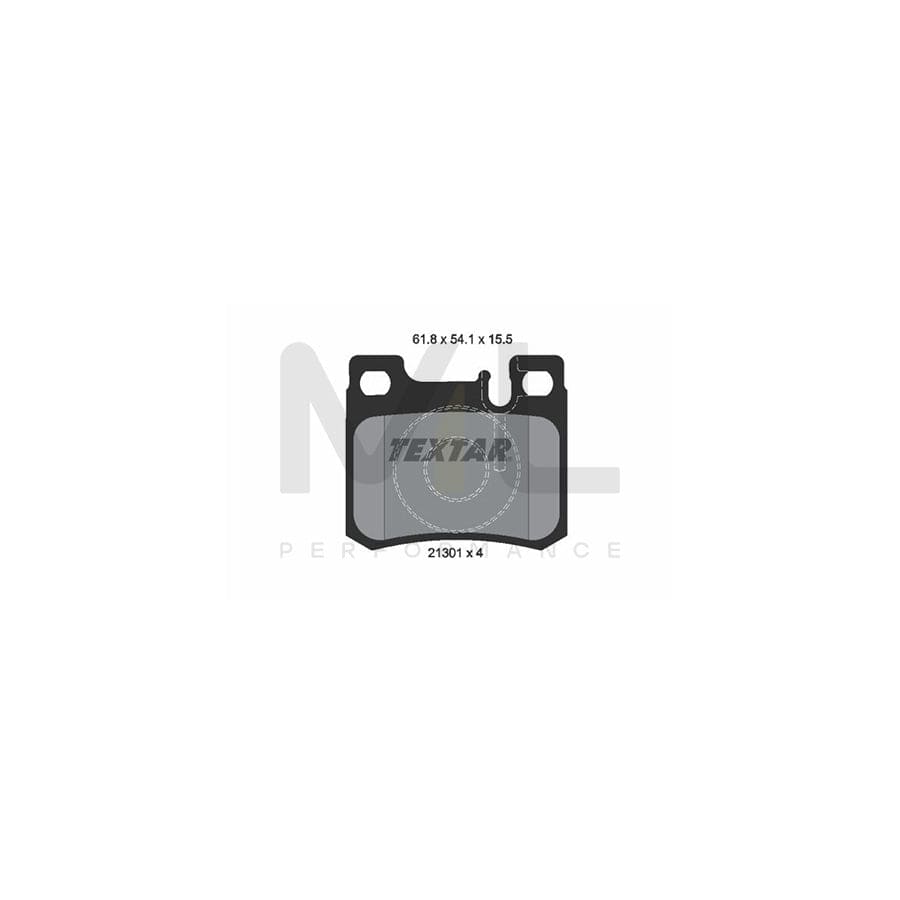 TEXTAR 2130103 Brake pad set prepared for wear indicator