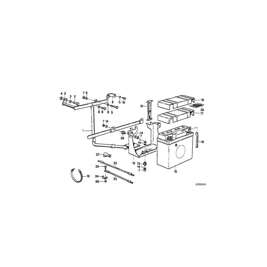 Genuine BMW 61211244265 Cap (Inc. R45/N, R65T & R45T/N)