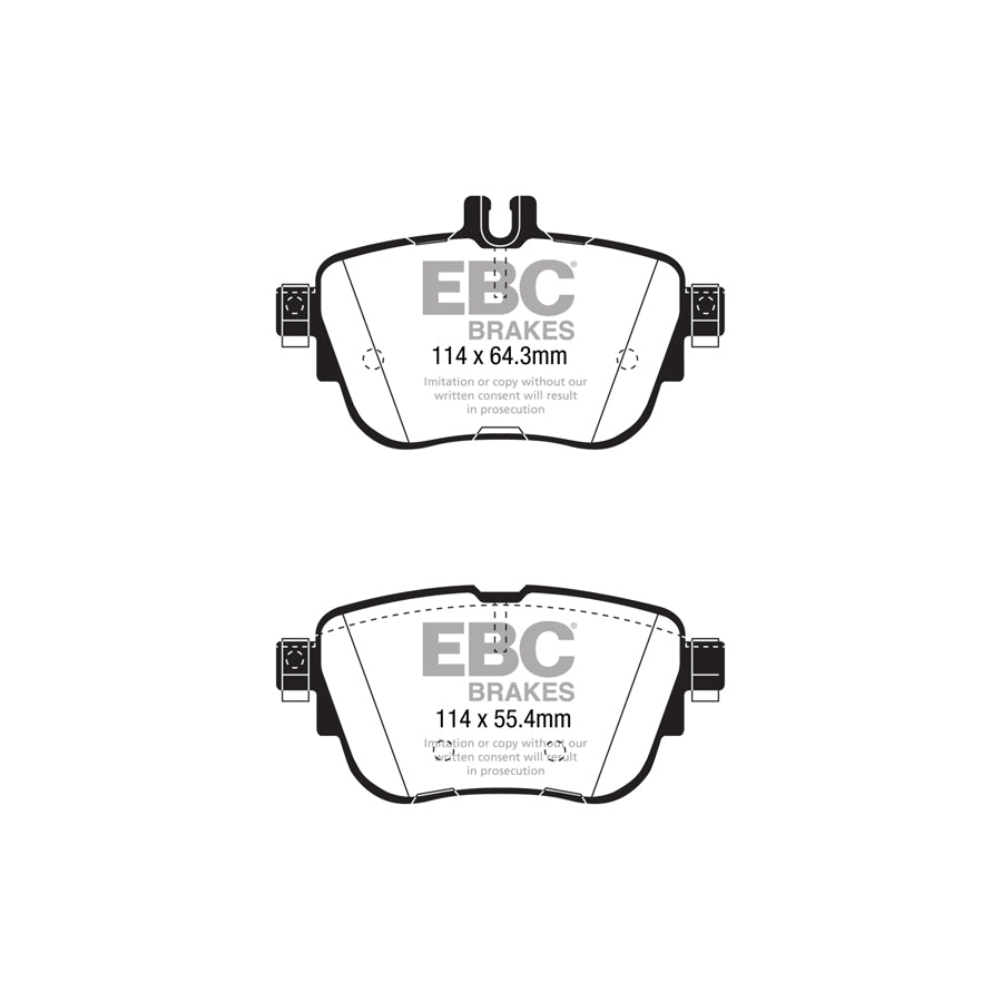 EBC PDKR1138 Mercedes-Benz W/S213 A/C238 Ultimax Rear Brake Pad & Plain Disc Kit - TRW Caliper 2 | ML Performance UK Car Parts
