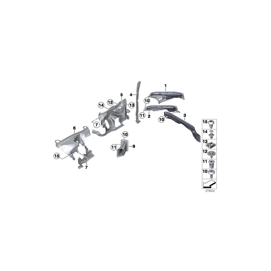 Genuine BMW 51717211464 F13 F12 F11 Firewall, Upper Section, Left (Inc. 650iX 4.4, 650iX & 550iX)