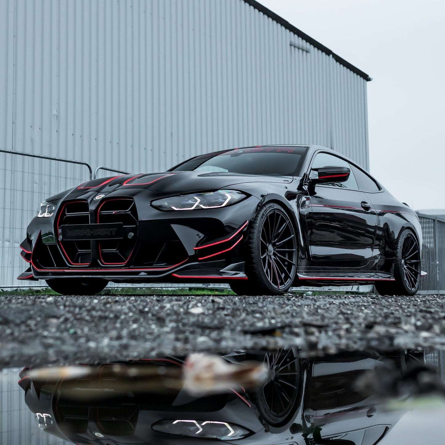 MANHART FOR BMW 4 SERIES - YIDO PERFORMANCE FORGED+ 1 RIM SET - MATTE BLACK