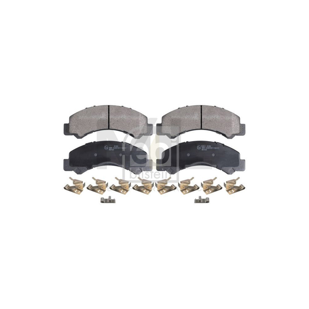 Febi Bilstein 16951 Brake Pad Set With Acoustic Wear Warning, With Bracket, With Attachment Material | ML Performance Car Parts