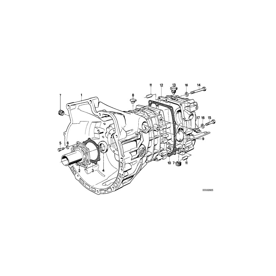 Genuine BMW 23111224691 E34 E28 E30 Transmission Cover (Inc. 518i, 518 & 520i)