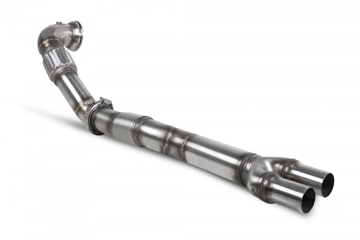 Scorpion SAUX077 Audi TT RS MK2 Downpipe With A High Flow Sports Catalyst | ML Performance UK UK