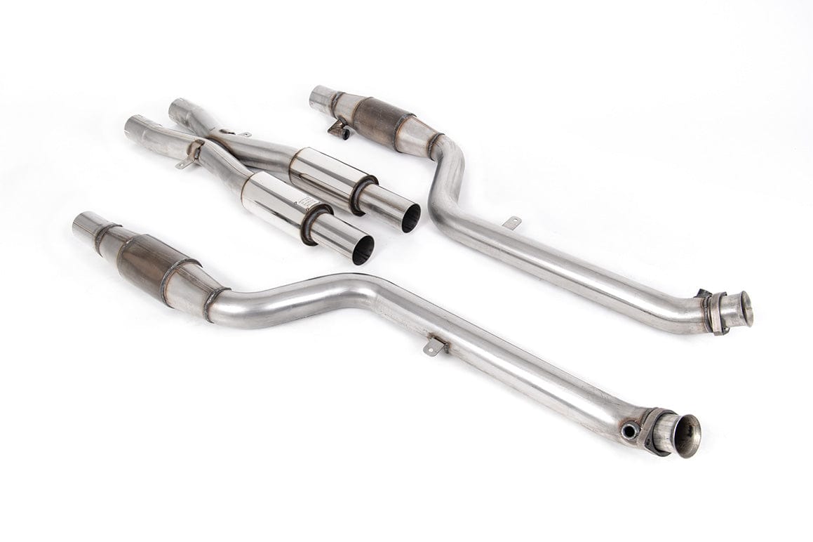 MillTek SSXBM1038 BMW E90 M3 Hi-Flow Sports Cat and Downpipe