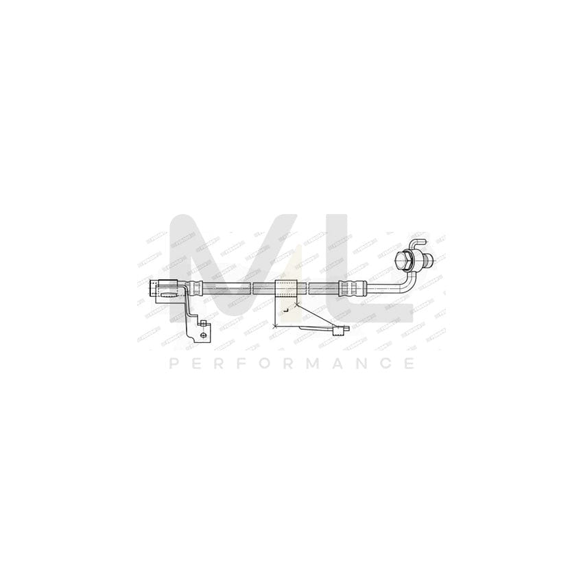 Ferodo FHY2176 Brake Hose for Ford Escort 361Mm, F 10X1