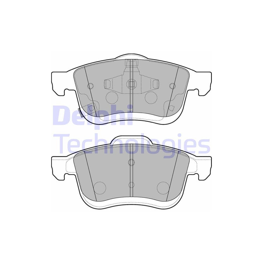 Delphi Lp3220 Brake Pad Set For Fiat 500L (351, 352)
