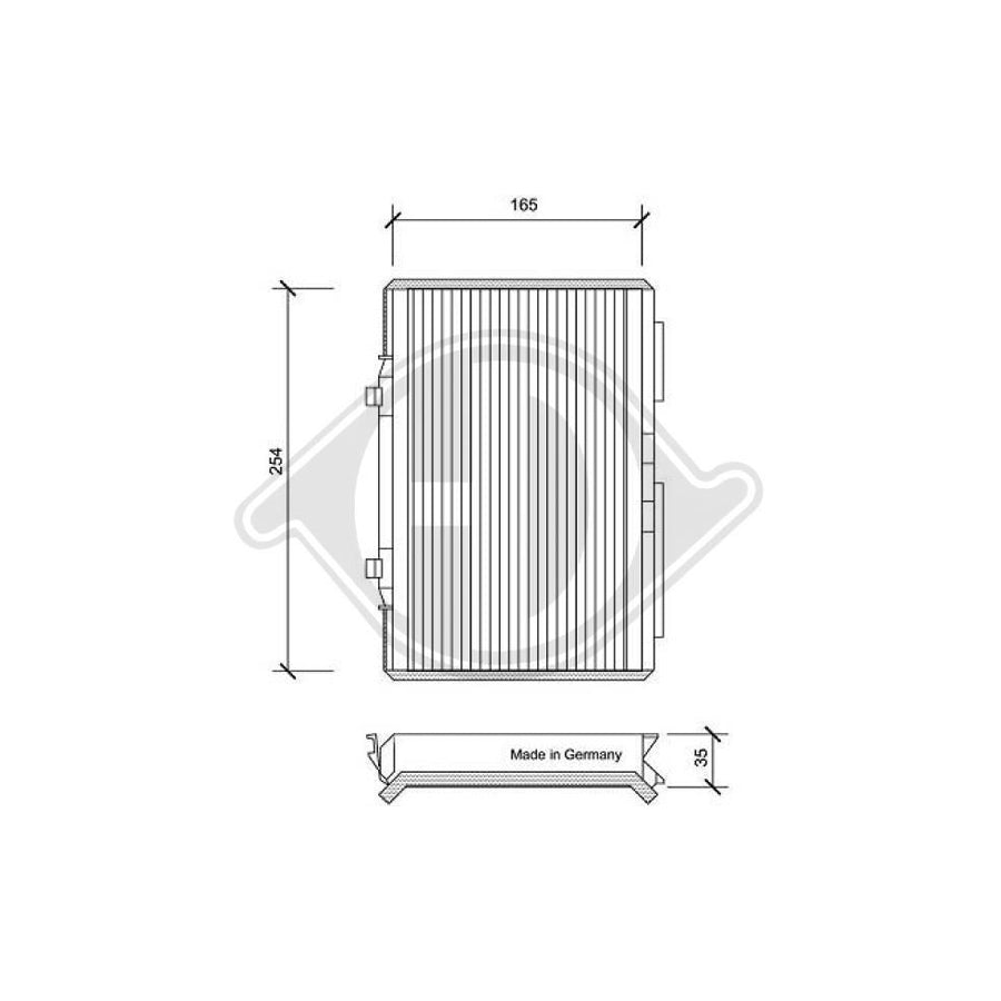 DIEDERICHS DCI0052 Pollen Filter For VW Passat