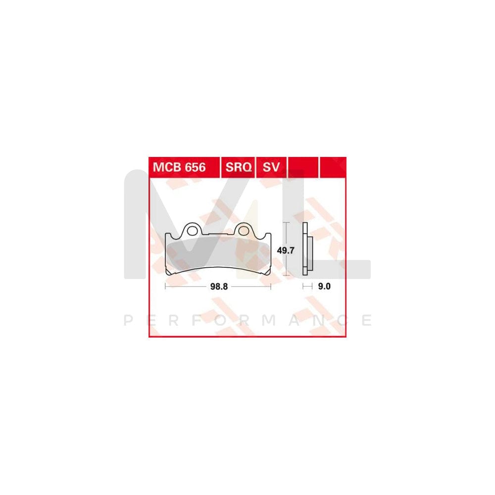TRW Organic Allround Mcb656 Brake Pad Set