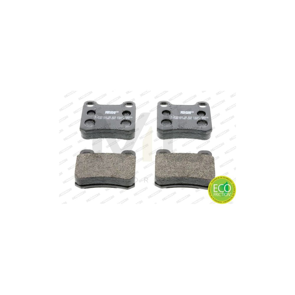 Ferodo Premier Eco Friction FDB979 Brake Pad Set Not Prepared for Wear Indicator, Without Accessories