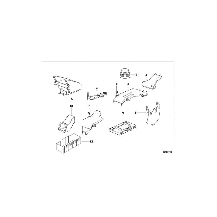 Genuine BMW 61138357810 E36 Front Right Cable Covering (Inc. 320i, 318i & 328i)
