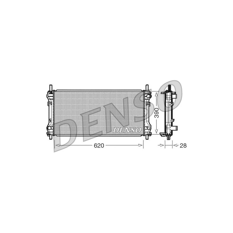 DENSO DRM10102 Engine Radiator for Ford Transit