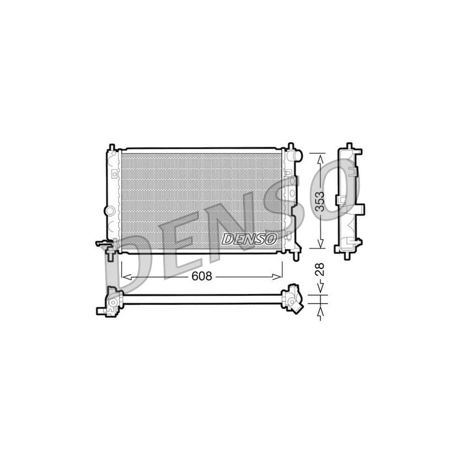 DENSO DRM20027 Engine Radiator