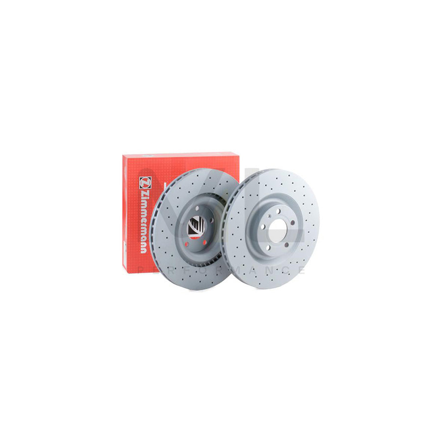 ZIMMERMANN SPORT COAT Z 100.3326.52 Brake Disc for AUDI A4 Internally Vented, Perforated, Coated, High-carbon - 1 piece