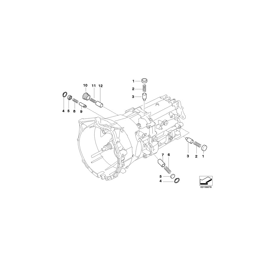 Genuine BMW 23217634222 E61 E86 E60 Connector (Inc. 330Ci, 530i & Z4 M3.2)