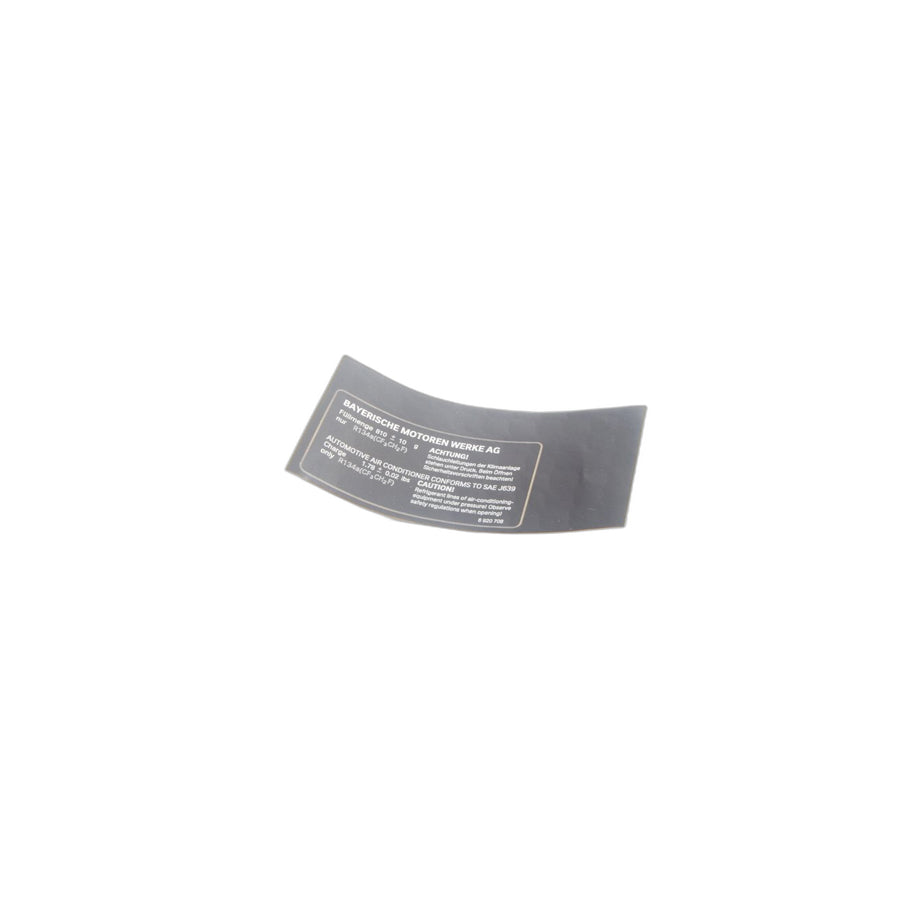 Genuine BMW 64506920708 E61 E63 Label, Coolant 810+/-10G (Inc. 545i)