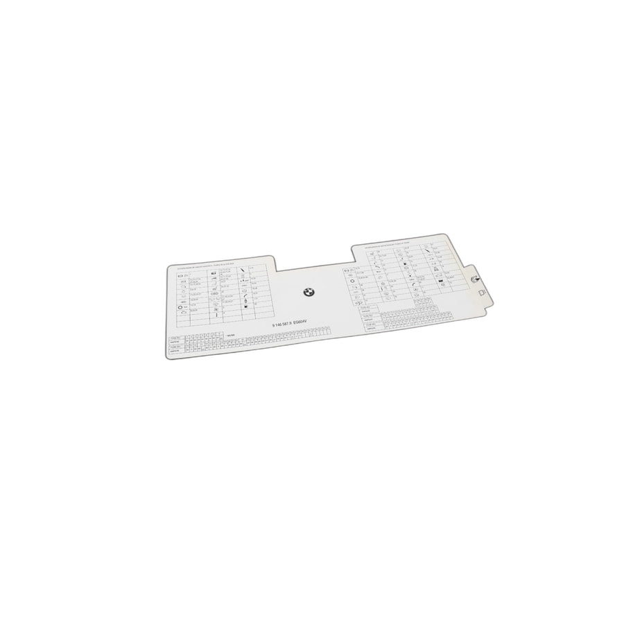 Genuine BMW 61139146587 E60 Map, Fuse Grouping (Inc. 545i, 525i & 530xi)