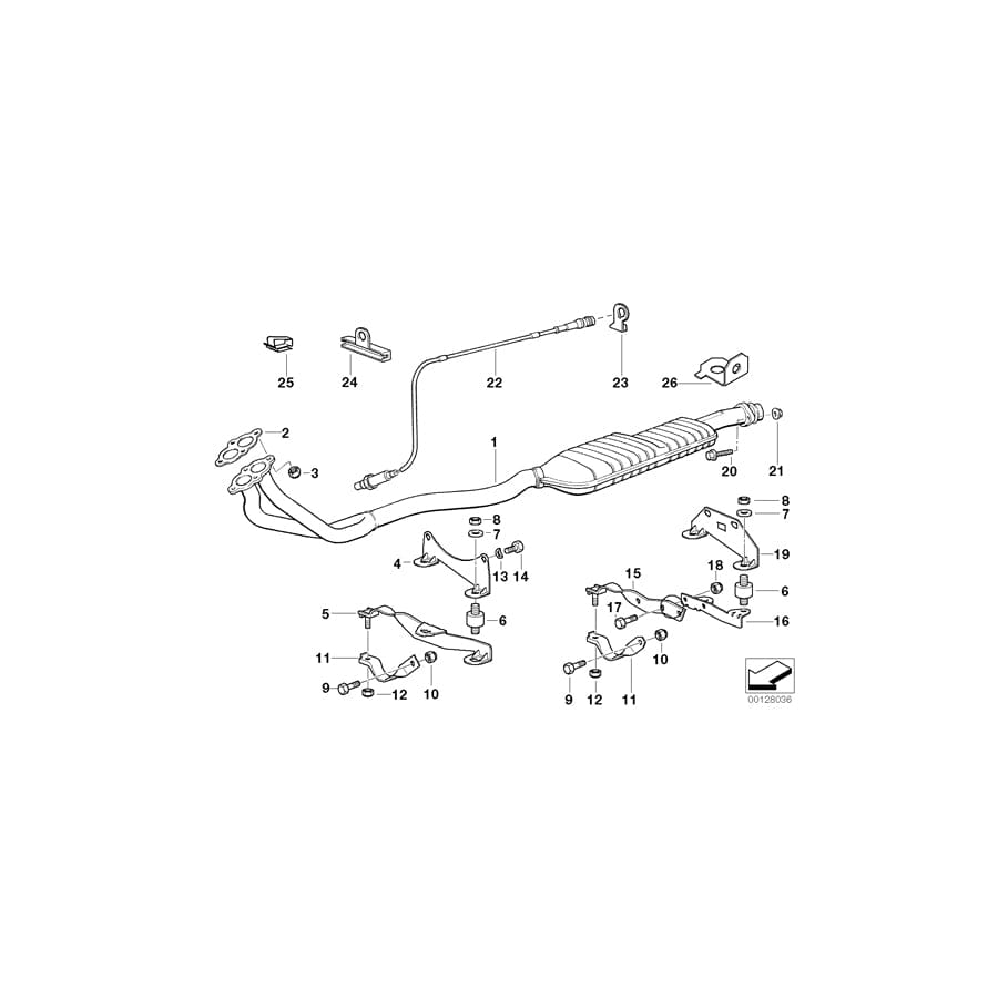 Genuine BMW 18301743787 E36 Bracket EG2 (Inc. 316i & 318i)