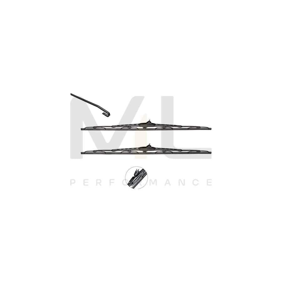 Valeo Silencio Wiper Blade Set (VM202) Front
