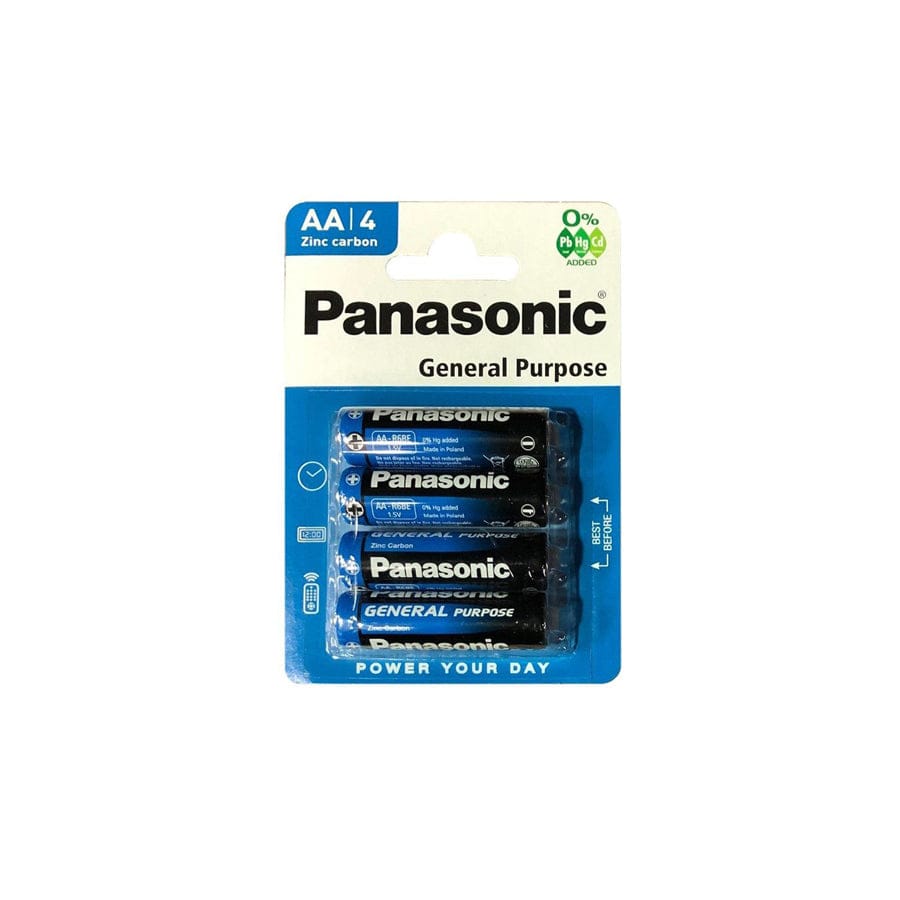 Panasonic General Purpose AA/R6 Battery (Card of 4)