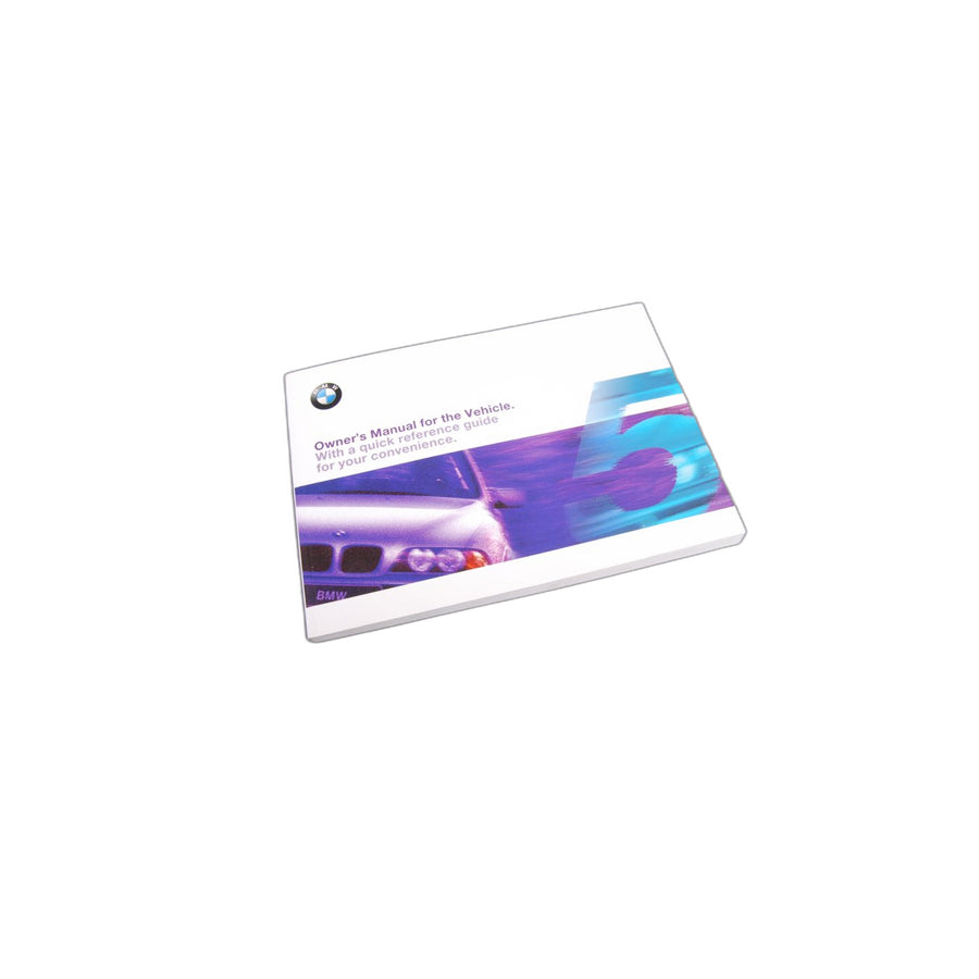 Genuine BMW 01410155012 E39 Owner'S Handbook E39, E39/2 EN US, MJ 2000 (Inc. 540i, 540iP & 528i)