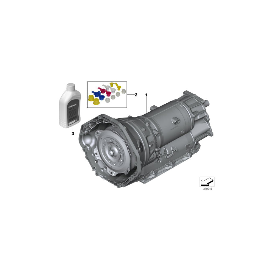 Genuine BMW 24008679871 F15 F16 Exch. Automatic Transmission Eh GA8HP75X (Inc. X5 50iX 4.4, X6 50iX 4.4 & X5 50iX)